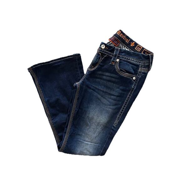 Rock Revival Women’s Dark Wash Bootcut Easy Boot Betty Jeans 28 (32x29) - Picture 4 of 11